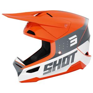 Shot Furious League motocross sisak narancssárga-szürke