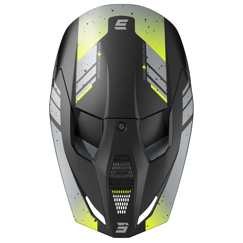 Shot Furious Mirage motokrossz bukósisak szürke-fluo sárga