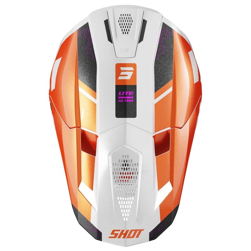 Shot Lite Ultra motokrossz sisak gyöngyházfényű narancssárga