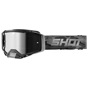 Shot Core motokrossz szemüveg szürke terepmintás, irídium plexivel