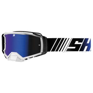 Shot Core motokrossz szemüveg kék-fehér, irídium plexivel