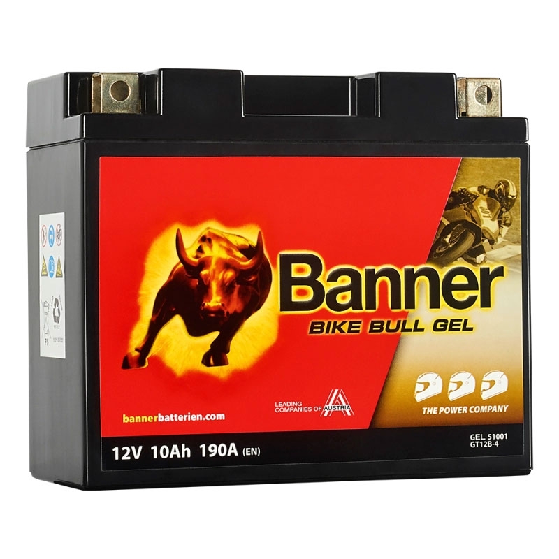 Banner Bike Bull GEL 510 01/BGT12B-4 - GT12B-4 12V, 10Ah, 190A zselés akkumulátor