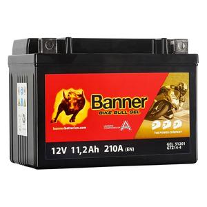 Banner Bike Bull GEL 512 01/BGTZ14-S - GTZ14-S 12V, 11.2Ah, 210A zselés akkumulátor