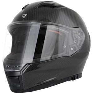 Street Racer Titan Carbon zárt motoros bukósisak fekete