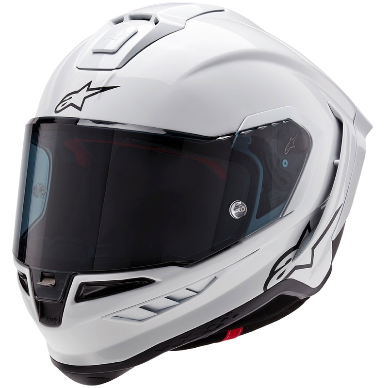 Integrált motoros sisak Alpinestars Supertech R-10 Solid szénfehér matt