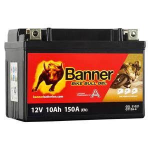 Banner Bike Bull GEL 510 21/BGTX12A-4 -GTX12A-4 12V, 10Ah, 150A zselés motoros akkumulátor