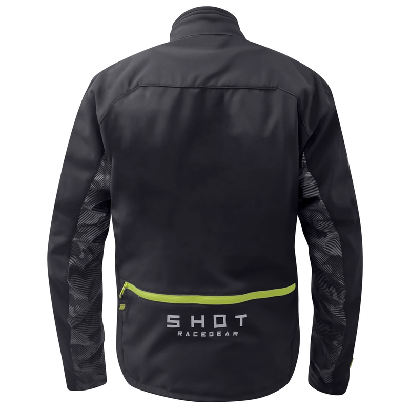 Shot Climatic motoros kabát fekete-fluo sárga
