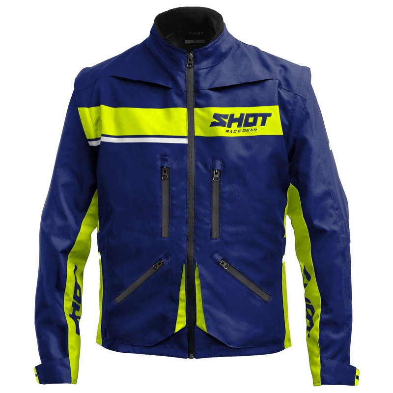 Shot Contact Assault 2.0 motoros kabát kék-fluo sárga