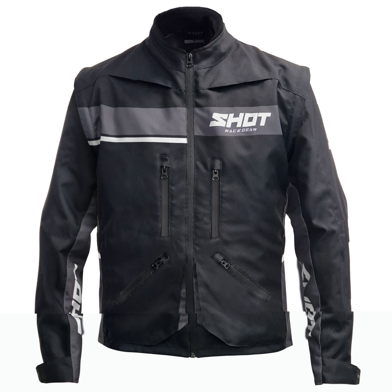 Shot Contact Assault 2.0 motoros kabát fekete-fehér
