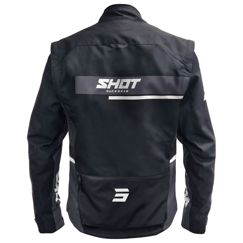 Shot Contact Assault 2.0 motoros kabát fekete-fehér