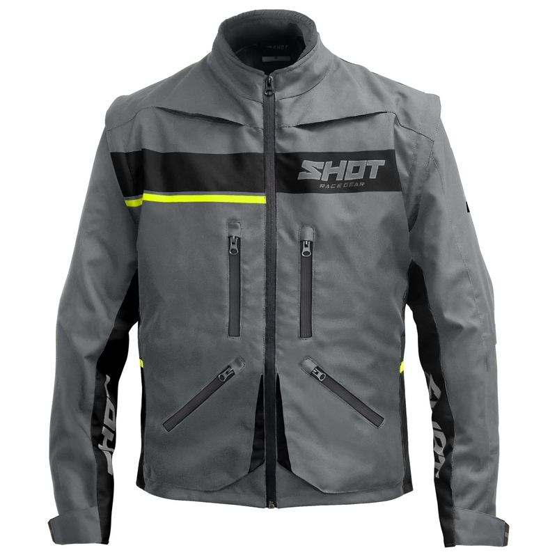 Shot Contact Assault 2.0 motoros kabát szürke-fluo sárga