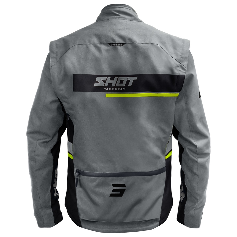 Shot Contact Assault 2.0 motoros kabát szürke-fluo sárga