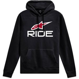 Alpinestars Ride 4.0 kapucnis pulóver fekete-fehér-piros