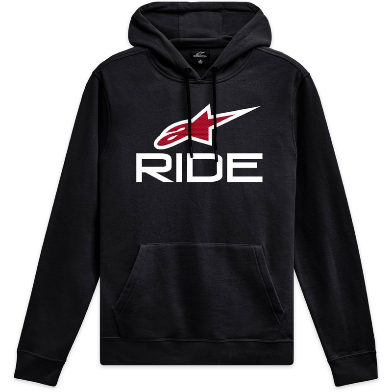 Alpinestars Ride 4.0 kapucnis pulóver fekete-fehér-piros