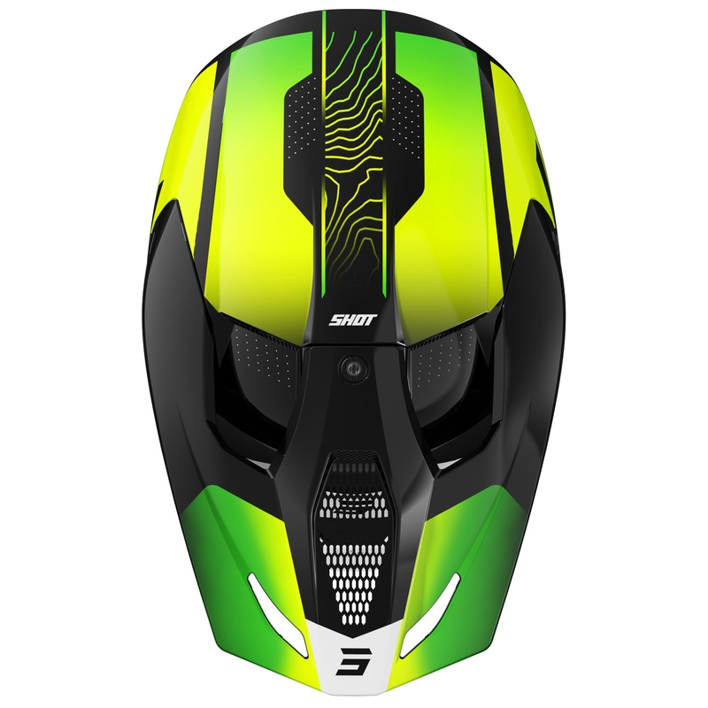 Shot Furious Apex gyerek motokrossz sisak fluo sárga