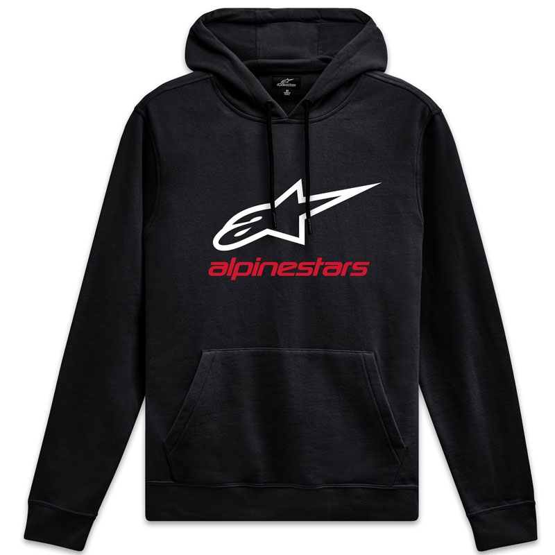 Alpinestars Always 2.0 kapucnis pulóver fekete-fehér-piros