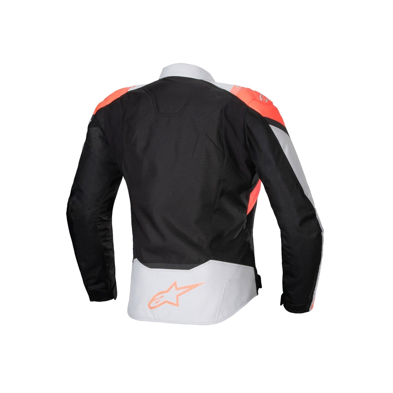 Alpinestars Stella T-Jaws 4 Waterproof női motoros kabát fekete-szürke-fluo piros