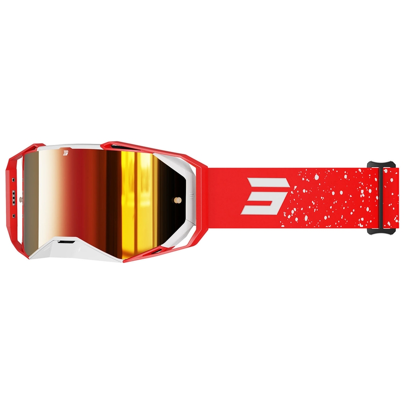 Shot Lite Mist motocross szemüveg piros, piros irídium plexivel