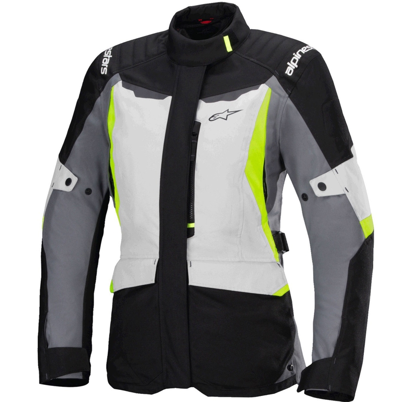 Alpinestars Stella ST-1 Waterproof női motoros kabát szürke-fekete-fluo sárga
