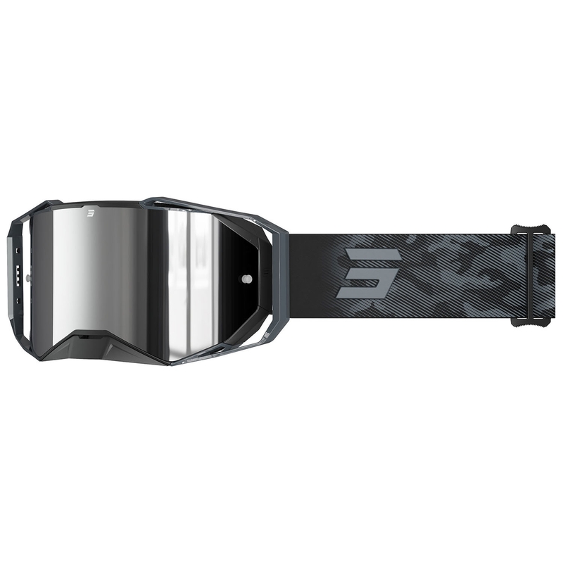 Shot Lite Patrol motocross szemüveg szürke, ezüst irídium plexivel