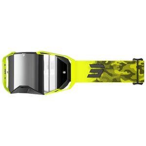 Shot Lite Patrol motocross szemüveg fluo sárga, ezüst irídium plexivel