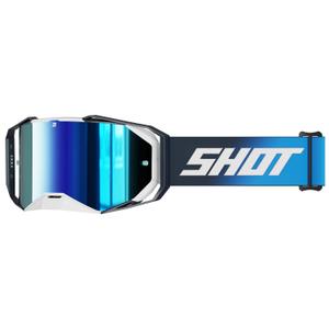 Shot Lite Solid motocross szemüveg kék, kék irídium plexivel