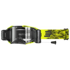Shot Lite Roll-Off Patrol motokrossz szemüveg fluo sárga, átlátszó plexivel