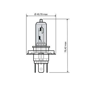 Lamp RMS 246510050 H4 12V 60/55W