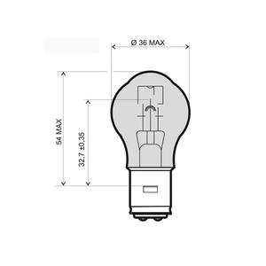 Lamp RMS 246510319 BA20D 12V 35/35W