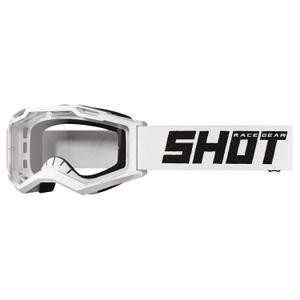 Shot Rocket Kid 2.0 solid gyerek motokrossz szemüveg fehér, átlátszó plexivel
