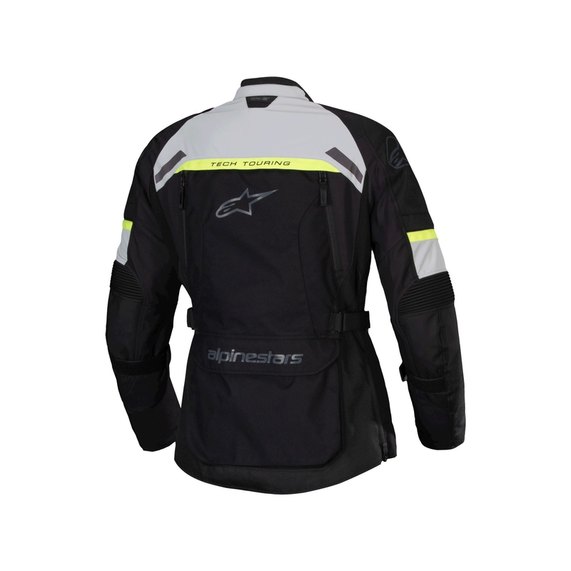 Alpinestars Stella Bogota PRO Drystar női motoros kabát fekete-szürke-fluo sárga
