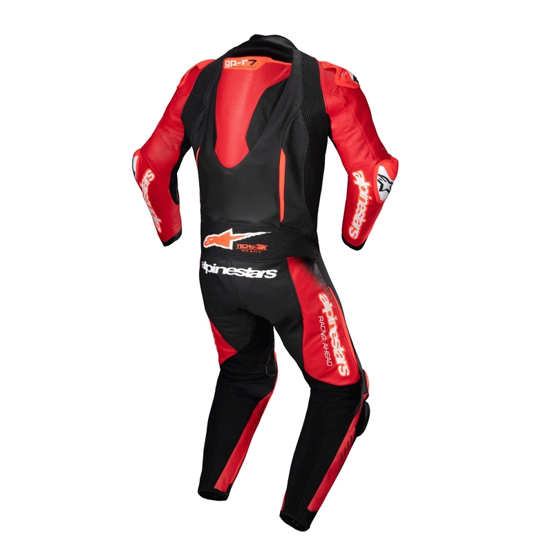 Alpinestars GP-R7 Tech-Air ready/kompatibilis egyrészes bőr motoros overál fekete-piros