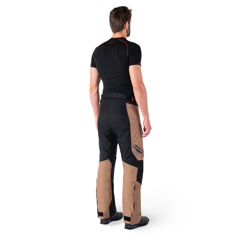 Alpinestars ST-1 Waterproof motoros nadrág khaki-homok-fekete-fluo piros