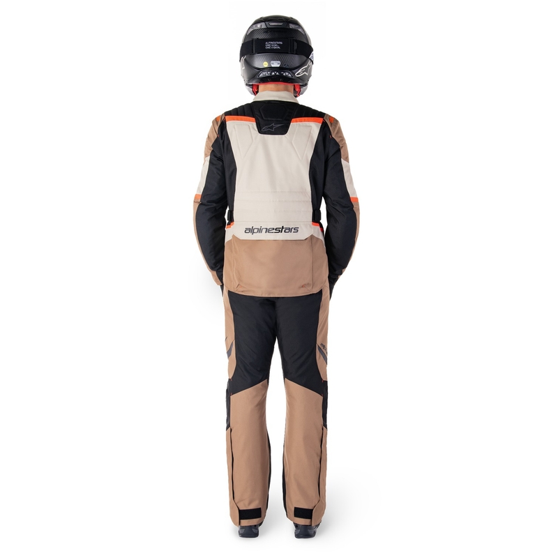 Alpinestars ST-1 Waterproof motoros nadrág khaki-homok-fekete-fluo piros