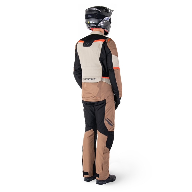 Alpinestars ST-1 Waterproof motoros nadrág khaki-homok-fekete-fluo piros