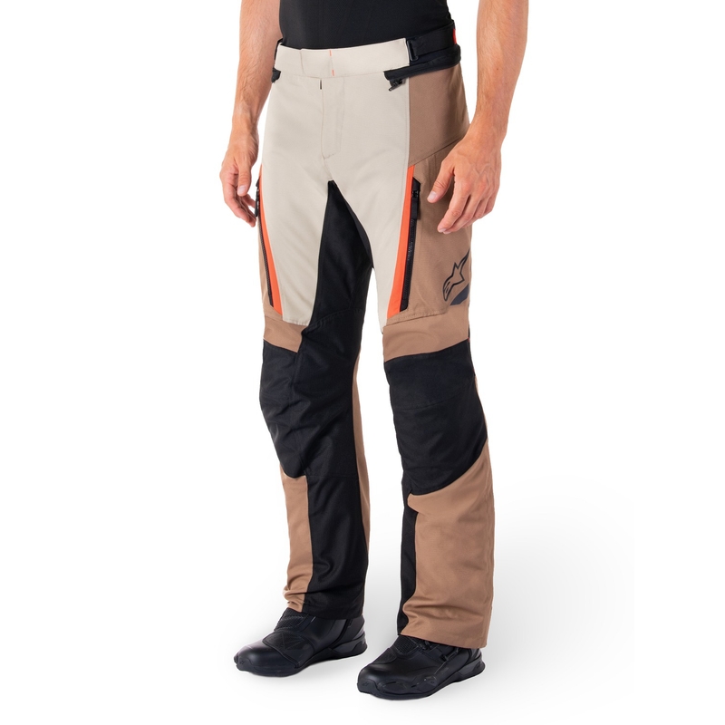 Alpinestars ST-1 Waterproof motoros nadrág khaki-homok-fekete-fluo piros