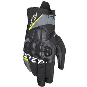 Alpinestars Corozal 3 Drystar motorkerékpár kesztyű fekete-szürke-fluo sárga