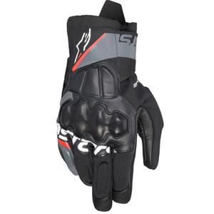 Alpinestars Corozal 3 Drystar motorkerékpár kesztyű fekete-szürke-fluo piros