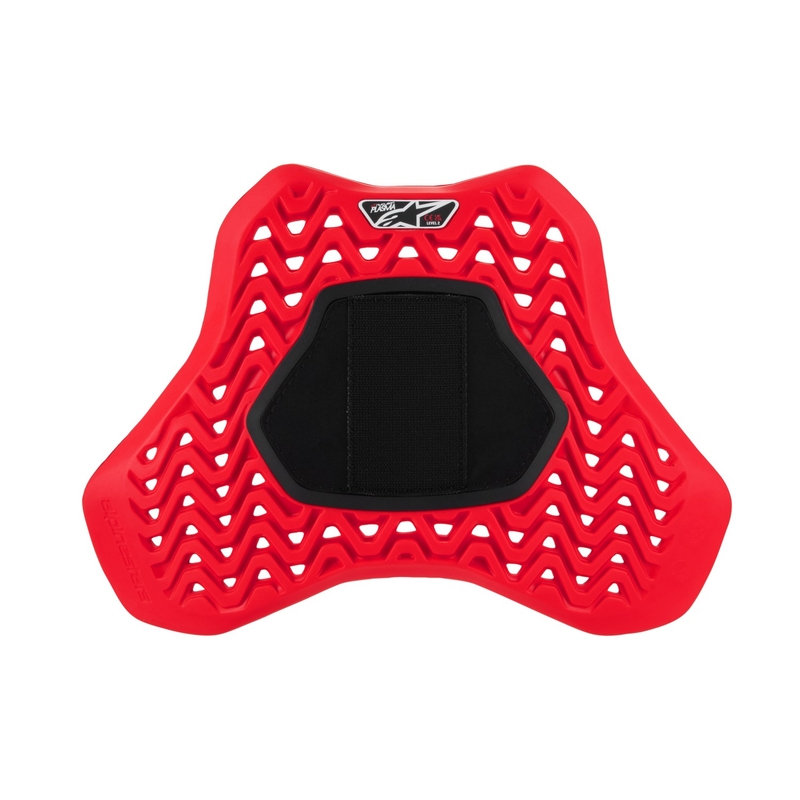 Alpinestars Nucleon Plasma Racing mellkasprotektor tépőzárral piros-fekete