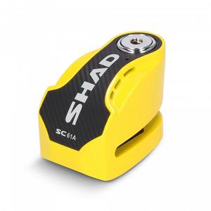 Disc lock with alarm SHAD SC61A C0S6103A sárga pin 6mm