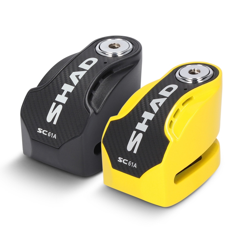 Disc lock with alarm SHAD SC61A sárga pin 6mm