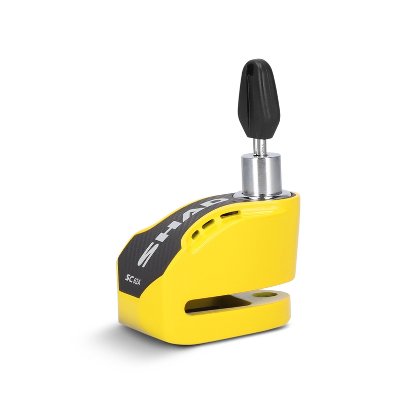 Disc lock with alarm SHAD SC62A sárga pin 10mm