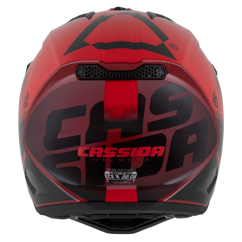 Cassida Cross Cup 2 Napa motokrossz bukósisak  piros gyöngyház-bíbor-fekete