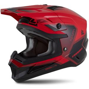 Cassida Cross Cup 2 Napa motokrossz bukósisak  piros gyöngyház-bíbor-fekete