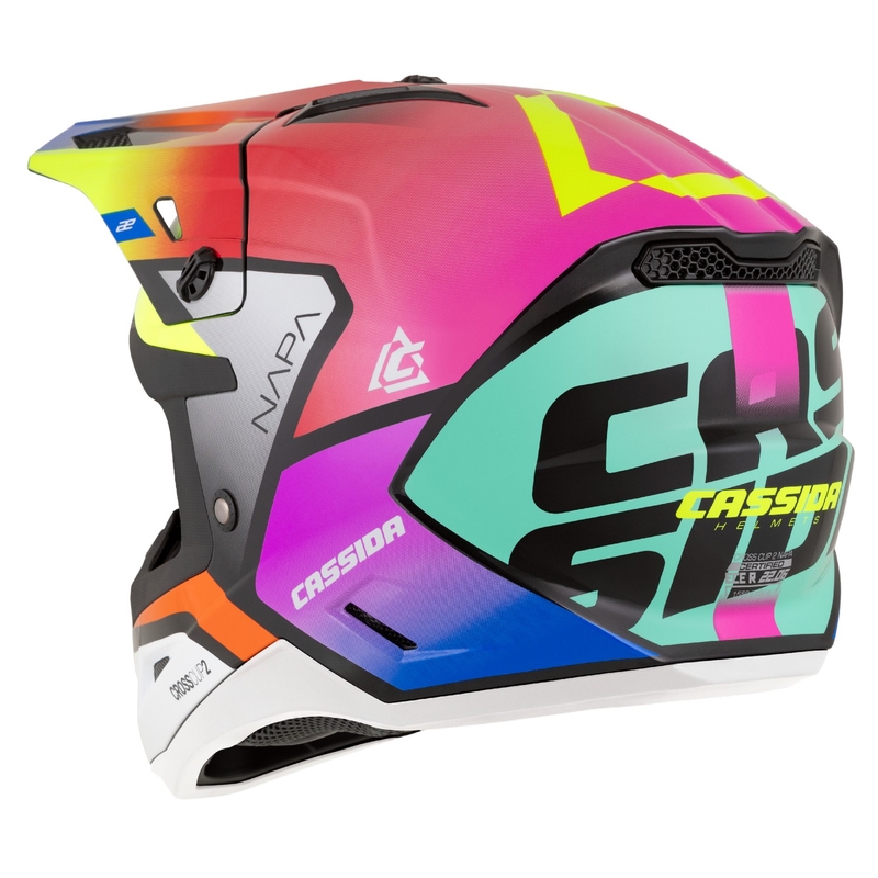 Cassida Cross Cup 2 Napa motokrossz bukósisak gyöngyház multicolor
