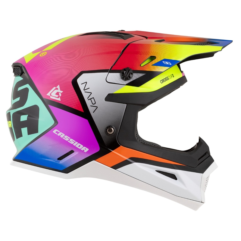 Cassida Cross Cup 2 Napa motokrossz bukósisak gyöngyház multicolor