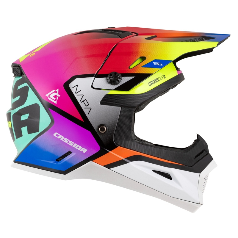Cassida Cross Cup 2 Napa gyerek motokrossz bukósisak gyöngyház multicolor