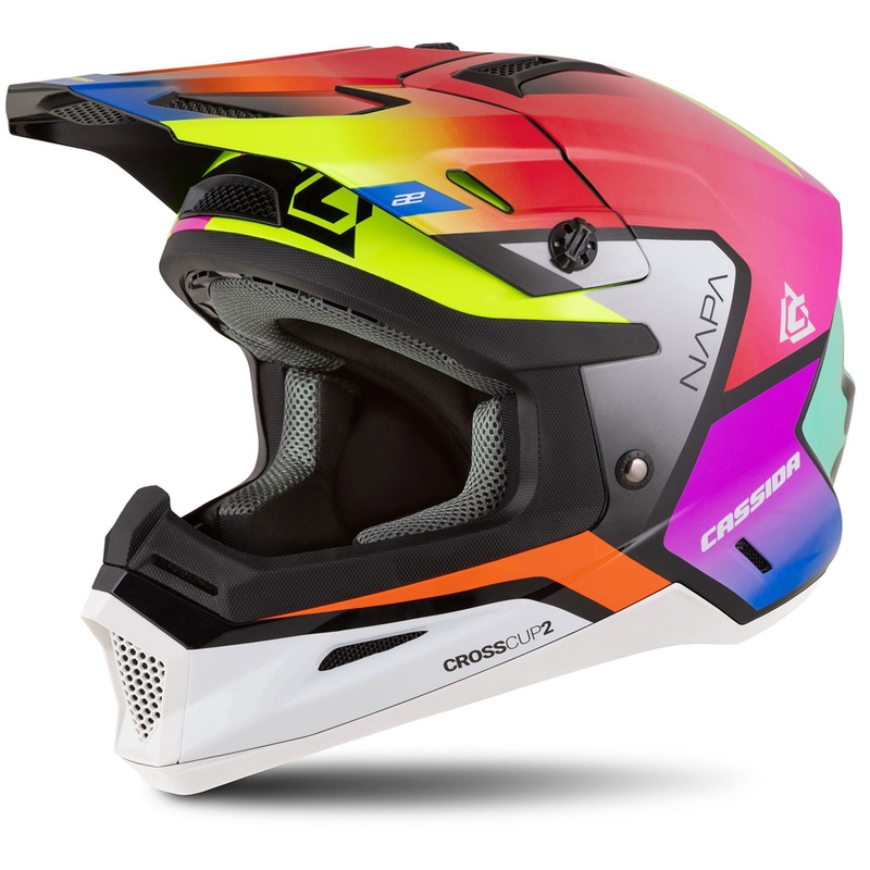 Cassida Cross Cup 2 Napa gyerek motokrossz bukósisak gyöngyház multicolor