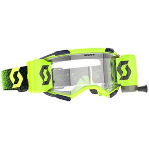 SCOTT Fury WFS motokrossz szemüveg fluo zöld-sárga átlátszó plexivel