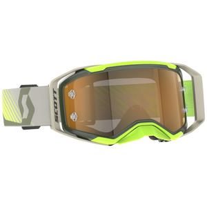 SCOTT Prospect 2.0 AMP motocross szemüveg khaki-fluo sárga, arany plexivel